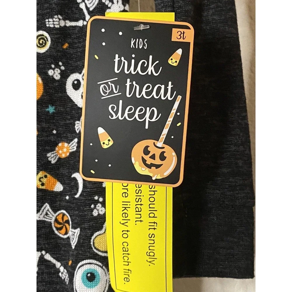 2 Pairs Kids‎ Halloween pajamas Rae Dunn & Trick or Treat Sleep Sz 3T